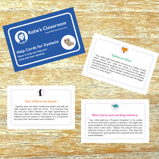 Help Cards for Dyslexia