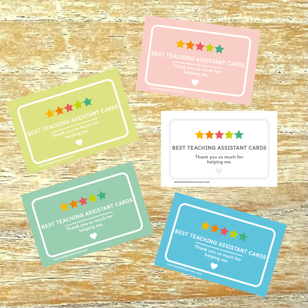 Best Teaching Assistant Cards