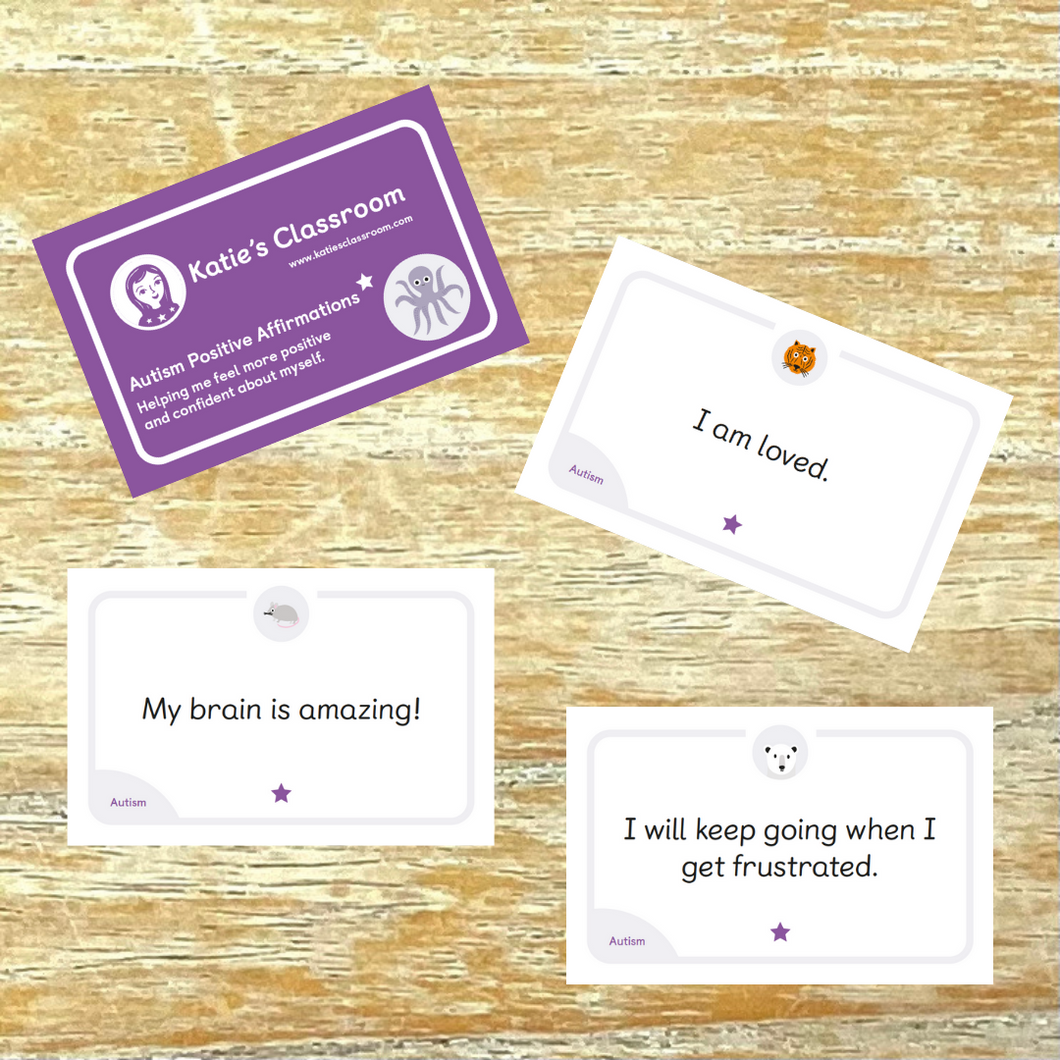 Positive Affirmation Cards - Autism